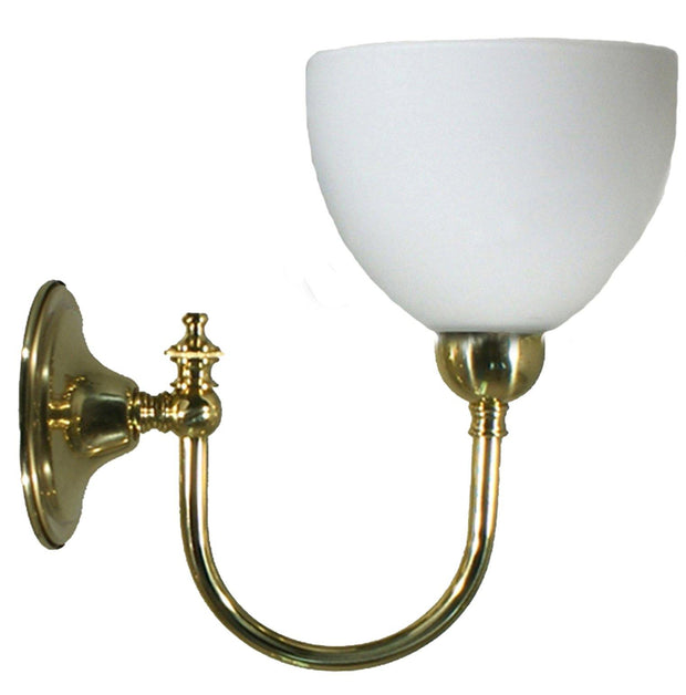 Loxton Wall Light Brass Round - Lighting Superstore