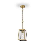 Cantena 15 IP43 Exterior Pendant Antique Brass