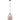 Casa Pendant Light White Top with Amber Glass - Jar - Lighting Superstore