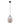 Casa Pendant Light White Top with Amber Glass - Jar - Lighting Superstore