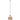 Casa Pendant Light White Top with Amber Glass - Round - Lighting Superstore