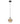 Casa Pendant Light White Top with Amber Glass - Round - Lighting Superstore