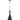 Caviar Pendant Light Black with Gold Interior - Cone - Lighting Superstore