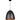 Celeste Pendant Light Black with Gold Interior - Ellipse - Lighting Superstore