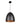 Celeste Pendant Light Black with Gold Interior - Ellipse - Lighting Superstore