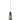 Chuva Single Pendant Smoke Glass Raindrop Effect - Long - Lighting Superstore