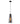 Chuva Single Pendant Smoke Glass Raindrop Effect - Long - Lighting Superstore