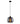 Chuva Single Pendant Smoke Glass Raindrop Effect - Round - Lighting Superstore