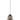 Chuva Single Pendant Smoke Glass Raindrop Effect - Ellipse - Lighting Superstore