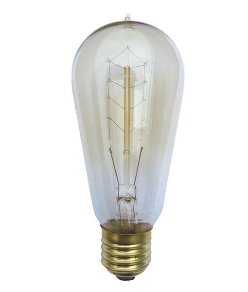 25w Edison Screw (ES) Carbon Filament ST57 Pear - Lighting Superstore