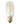 25w Edison Screw (ES) Carbon Filament T45 Mini Banana 110mm - Lighting Superstore