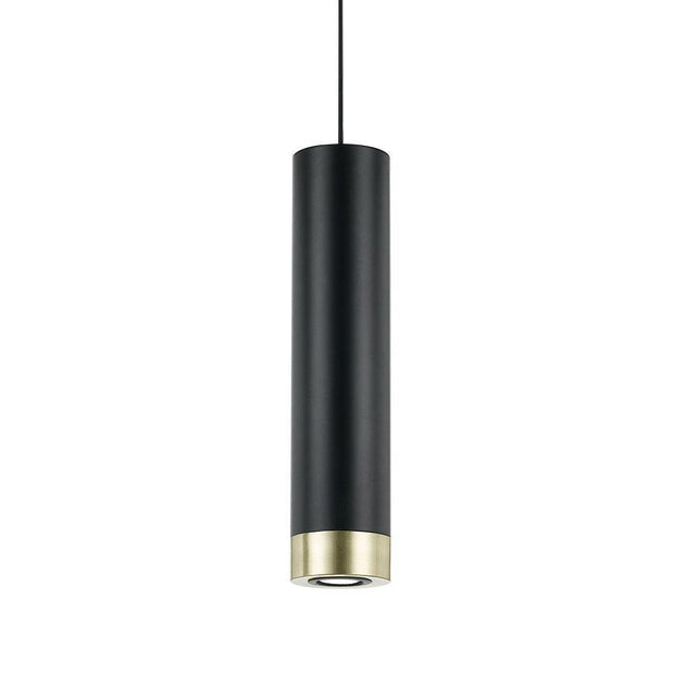 Dakota LED Pendant Light Black and Brass - Lighting Superstore