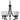 Dallas 5 Light Pendant - Bronze - Lighting Superstore