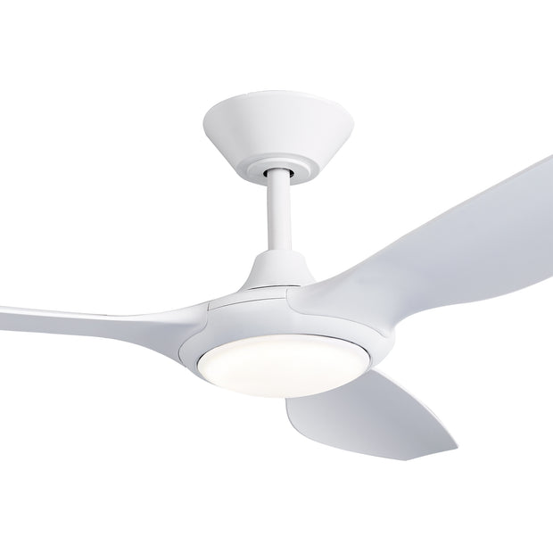Delta 56 Ceiling Fan White with LED 18w
