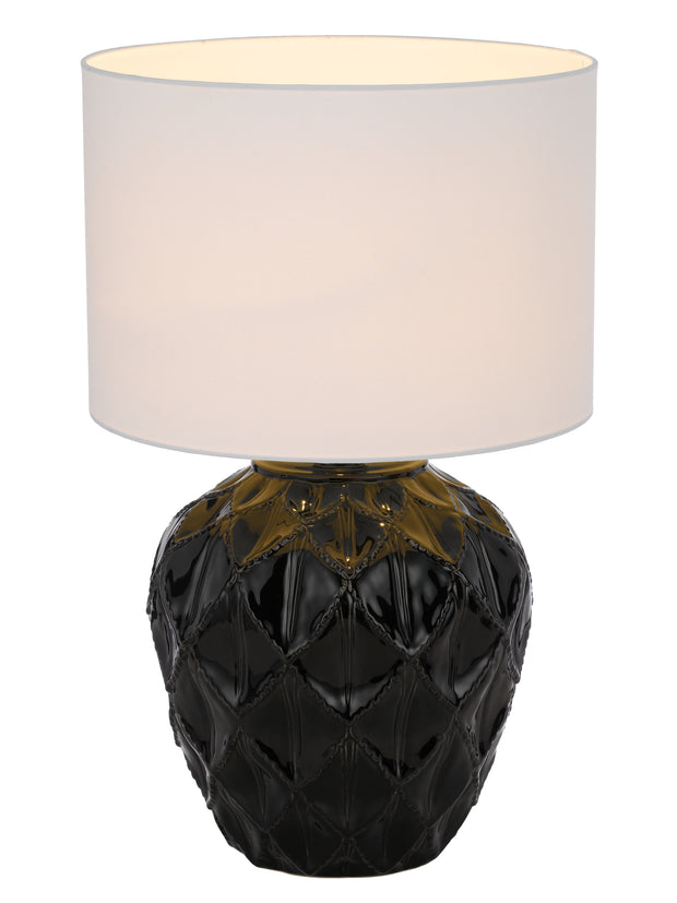 Diaz Ceramic Table Lamp Black/White