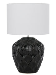 Diaz Ceramic Table Lamp Black/White