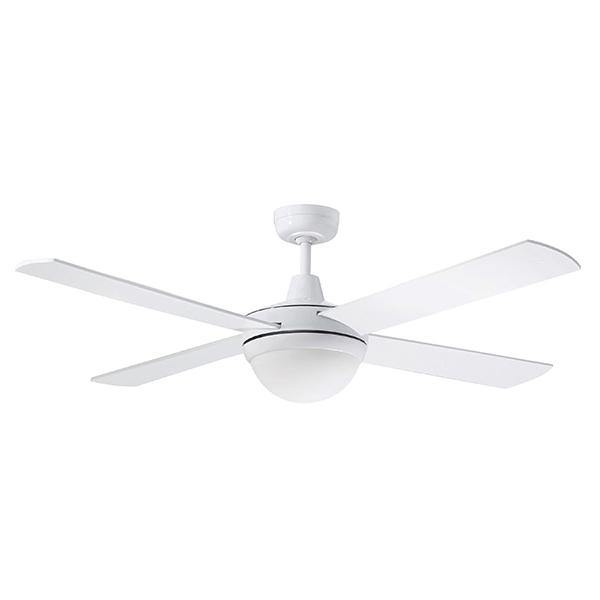 Lifestyle 52 Ceiling Fan White - 2 x E27 Light - Lighting Superstore