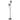 Eterna 2 Floor Lamp Complete Black and Smoke Glass