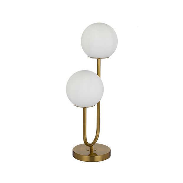 Eterna 2 Table Lamp Antique Gold and Opal