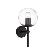Eterna 1 Wall Light Black and Clear