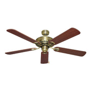 Hayman 52 Ceiling Fan Antique Brass and Walnut - Lighting Superstore