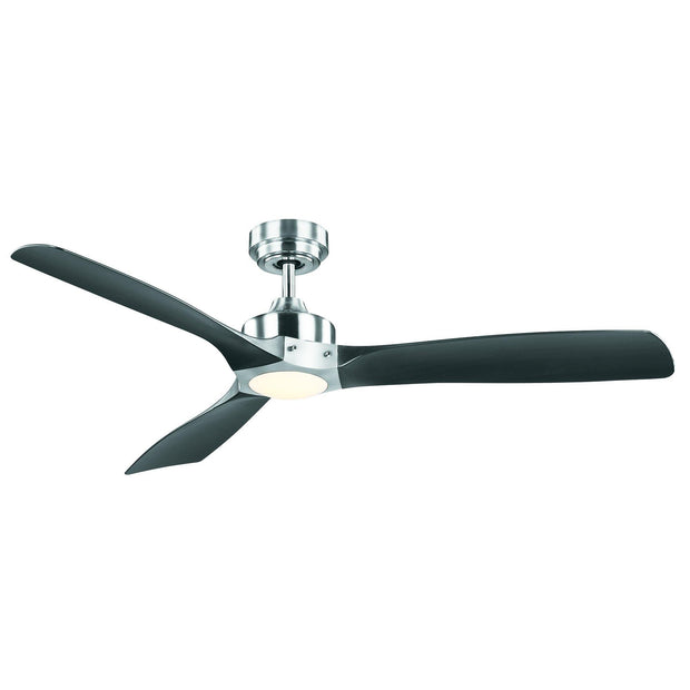 Minota 52 DC Smart Ceiling Fan Brushed Chrome with LED Light - Lighting Superstore
