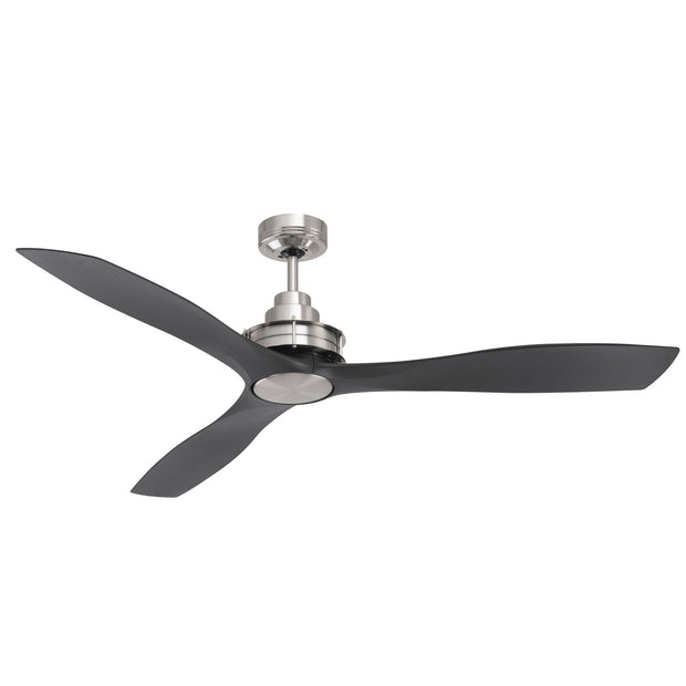 Clarence 56 Ceiling Fan Brushed Chrome and Black - Lighting Superstore