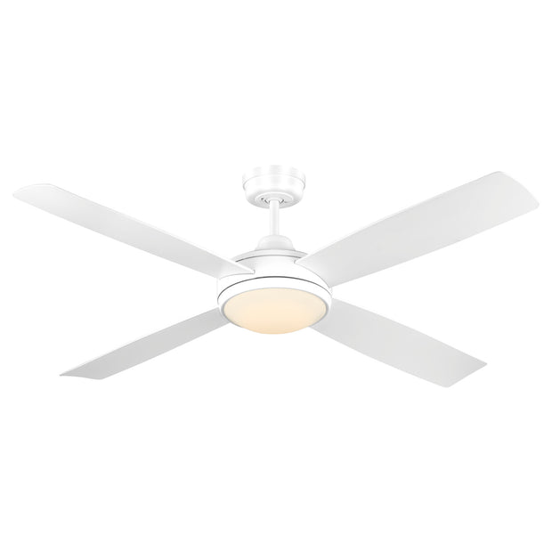 Airnimate 52 AC Ceiling Fan White with 18W CCT LED Light