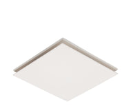 Flow Square Exhaust Fan White - Small - Lighting Superstore