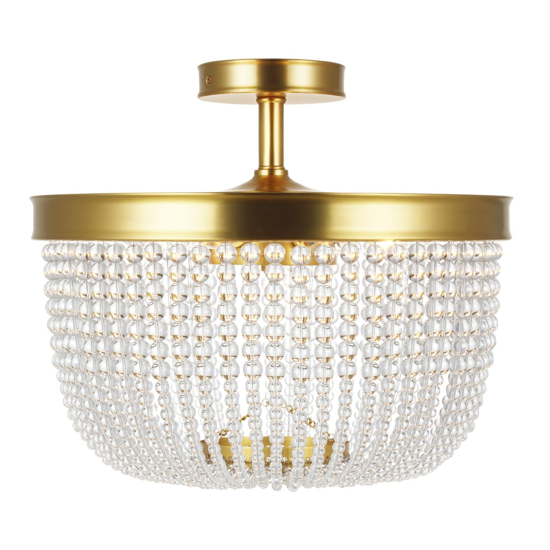 Beaded flush ceiling deals light