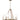 GL RL 6L chandelier, Time Worn Brass