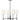 GL TOB Capri 4L chandelier, Aged Iron