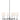 GL TOB Capri 6L chandelier, Aged Iron