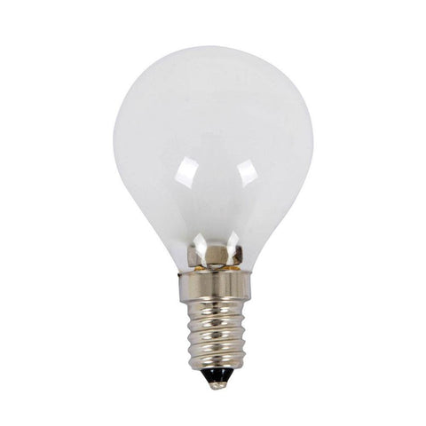 18w = 25w Small Edison Screw (SES) Frosted Fancy Round Energy Saving Halogen - Lighting Superstore