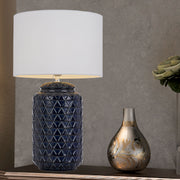 Heshi Table Lamp Blue White