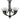 Houston 5 Light CTC Close to Ceiling - Bronze - Lighting Superstore