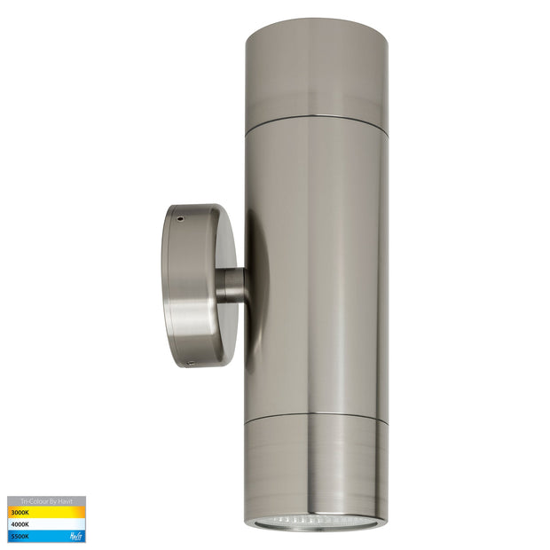 Maxi Tivah Up & Down Wall Pillar Light 316 Stainless Steel with 12w Built-In CCT LED