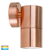 HV1117MR16T Tivah 12v Single Fixed Wall Pillar Light Solid Copper