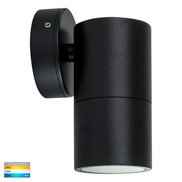 HV1127GU10T Tivah Single Fixed Wall Pillar Light Black