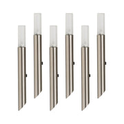 Vidro Garden Spike Light with Frosted Glass Diffuser Stainless Steel 6x 1.5w Cool White