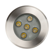 Split In-ground Up light Round 150mm 316 Stainless Steel 5w Built-in Tri colour 12v
