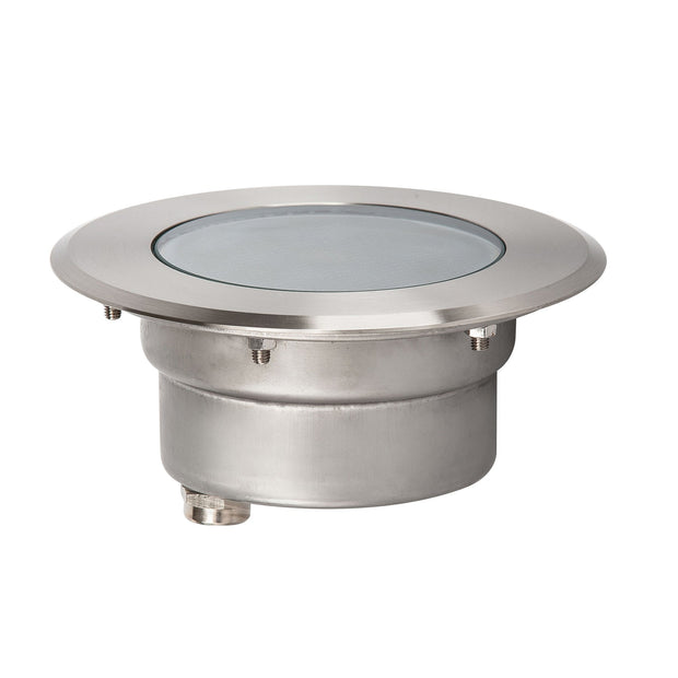 Split In-ground Up light Round 150mm 316 Stainless Steel 5w Built-in Tri colour 12v