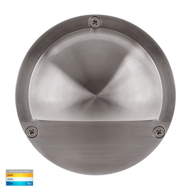 HV2903T Pinta Surface Mounted 2.3w CCT Step Light with Eyelid 316 Stainless Steel