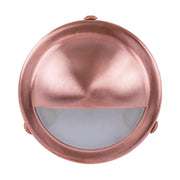 Pinta Surface Mounted 12v Step Light with Large Eyelid Copper Face