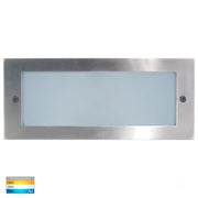 Bata 10w CCT Recessed Brick Light with Plain 316 Stainless Steel Face