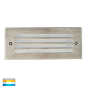 Bata Recessed 3w CCT 12v Brick Light with 316 Stainless Steel Face Grill Cover