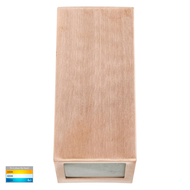 HV3602T-CP 5W LED Taper wall light surface 240v Copper CCT - Lighting Superstore