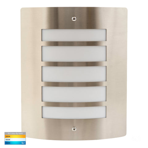 Mask Stainless Steel Marine Grade 316 Mask Wall Light Five Slots with Opal Diffuser 10w Tri Colour