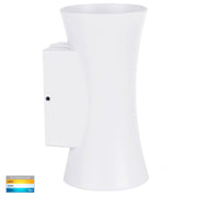 Savannah up and down IP54 White Wall Light CCT 240V 2 x 4.5W LEDHV3635T-WHT - Lighting Superstore