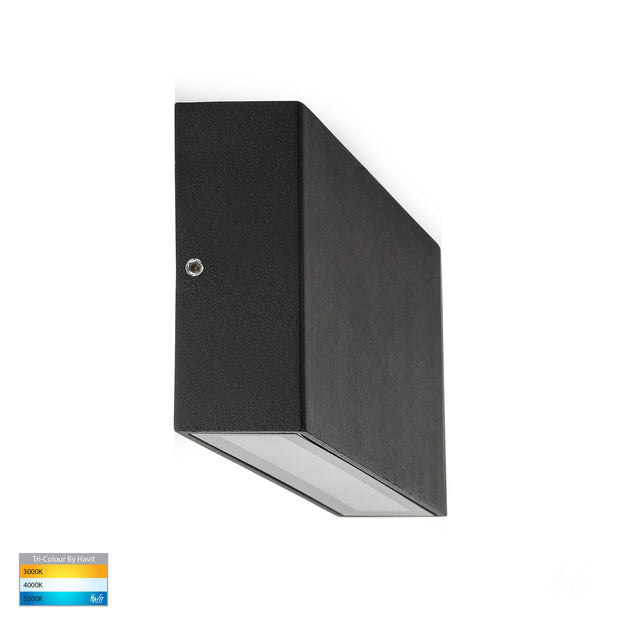 Essil Surface Mounted Wall Light Black 4w Built-in Tri 12v